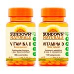 Vitamina D 400 UI - 2 Un de 100 Comprimidos - Sundown