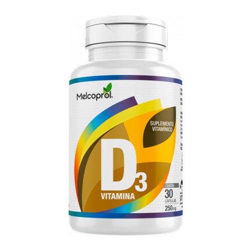 Vitamina D3 250mg - 30 Cápsulas - Melcoprol