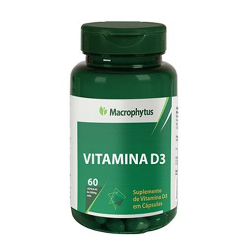 Vitamina D3 250mg 60 Cápsulas - Macrophytus