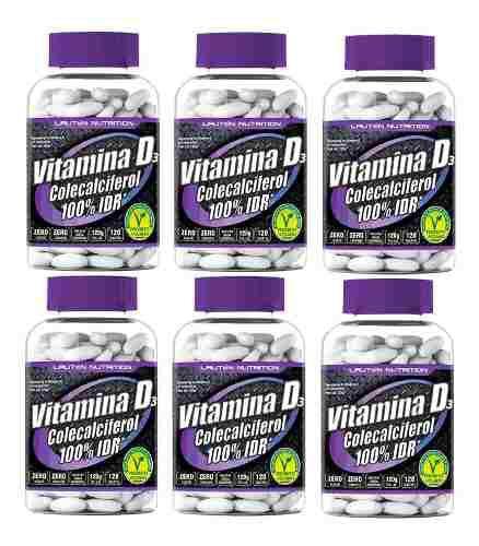 Vitamina D3 Colecalciferol 6 X 120 Tabletes 1000mg - Lauton