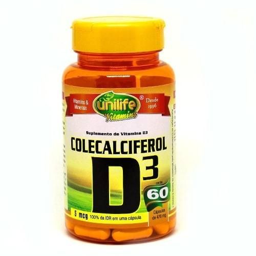 Vitamina D3 Colecalciferol Unilife 60 Cap