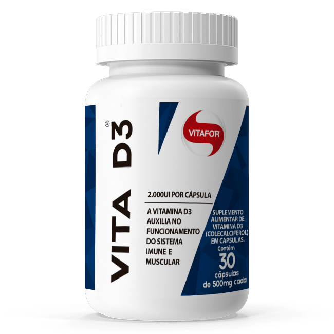 Vitamina D3 Vitafor 30 Cápsulas
