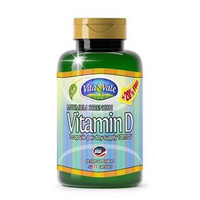 Vitamina D (Vitamin D) 72 Cápsulas
