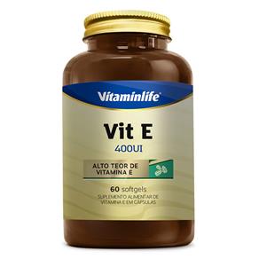 Vitamina e (400ui) 60 Cápsulas - Vitaminlife