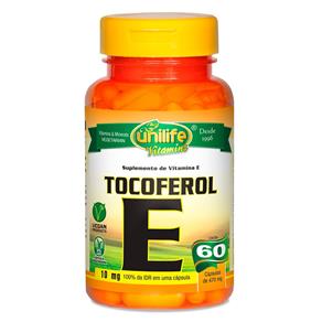Vitamina e Tocoferol (470mg) 60 Cápsulas Vegetarianas - Unilife
