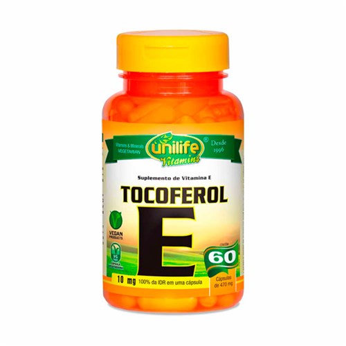Vitamina e Tocoferol Unilife 60 Cápsulas de 470Mg