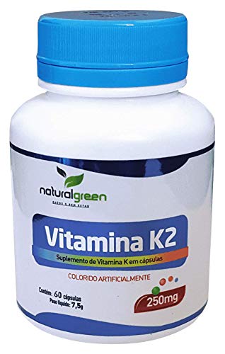 Vitamina K2 com 60 Cápsulas Natural Green