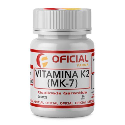 Tudo sobre 'Vitamina K2 Mk-7 100Mcg 30 Cápsulas'