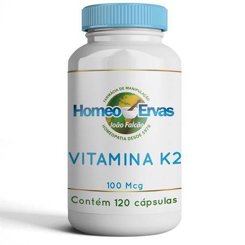 Tudo sobre 'Vitamina K2-MK7 100Mcg - 120 Cápsulas - Homeo Ervas'