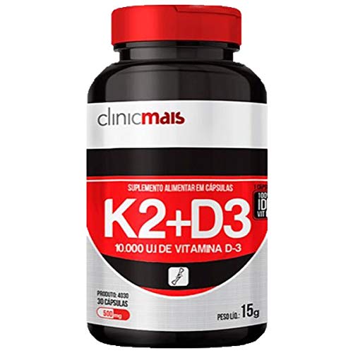 Vitaminas K2 + D3-30 Cápsulas - Clinic Mais