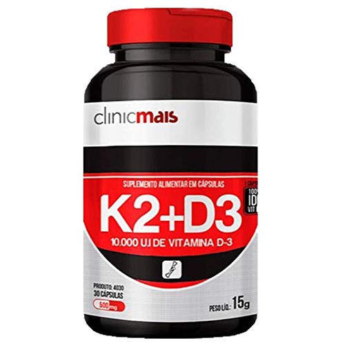 Vitaminas K2 + D3-30 Cápsulas - Clinic Mais