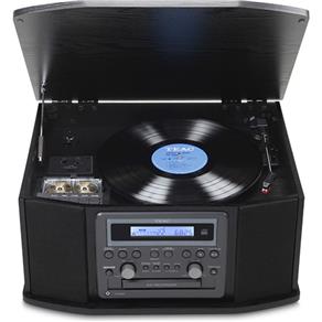 Vitrola com Sistema Hi-Fi Gf-550 com Toca-Discos, Cassete, CD e Rádio - 110V