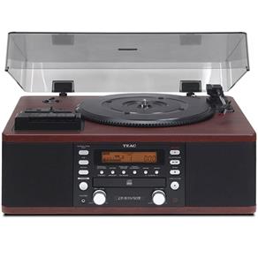 Vitrola com Sistema Hi-Fi Lp-R550 com Toca-Discos, Cassete, CD e Rádio