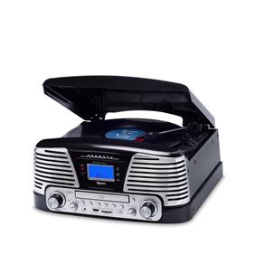 Vitrola Harmony - Toca-Discos, CD, Bluetooth, USB, SD, FM