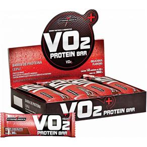 Vo2 Protein Bar - Cx 12 Barra Proteína - Integralmédica - Chocolate