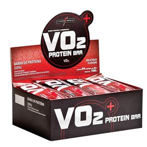 VO2 Protein Bar Integralmédica - 24 Unidades-Frutas Vermelhas com Iogurte