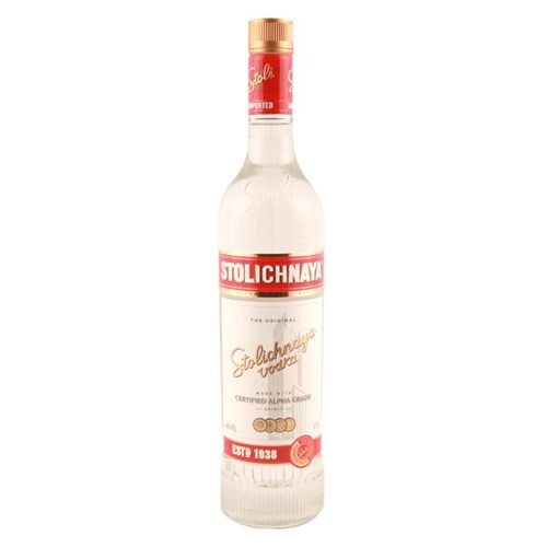 Vodka 40° Stolichnaya, Botella, 750 Cc
