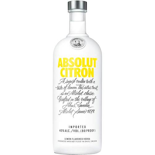 Vodka Absolut Citron 1 Litro