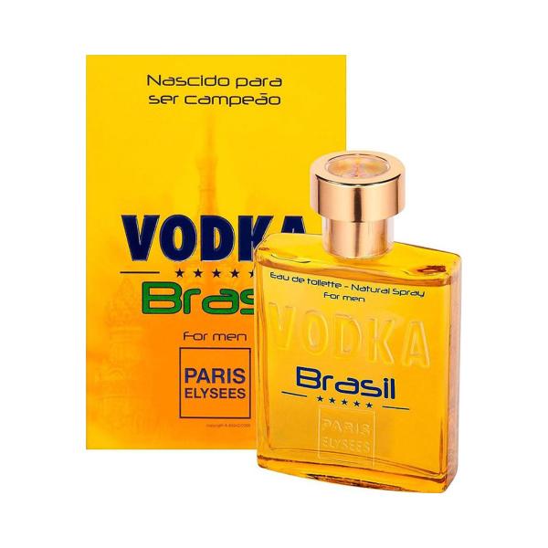 Vodka Brasil Amarelo Paris Elysees - Perfume Masculino 100ml