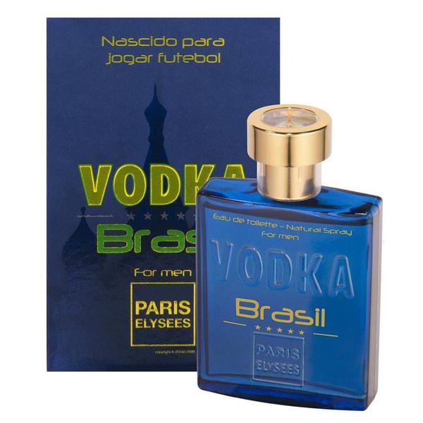 Vodka Brasil Blue Eau de Toilette Paris Elysees 100ml - Perfume Masculino