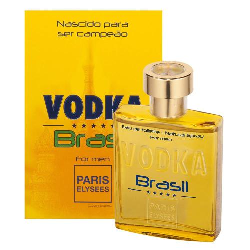 Vodka Brasil Yellow Eau de Toilette Paris Elysees - Perfume Masculino 100ml