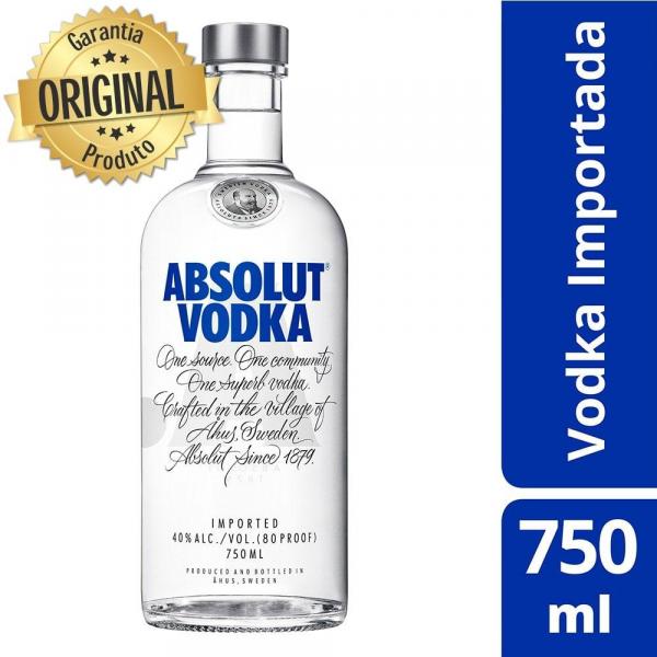 Tudo sobre 'Vodka Importada Absolut Natural - 750ml'