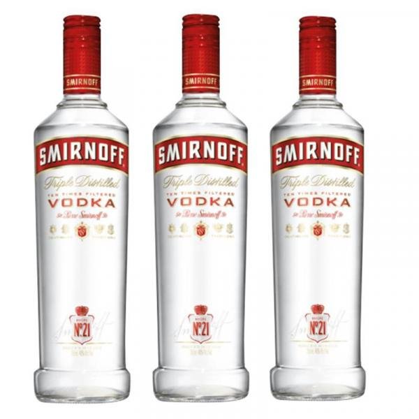 Vodka Smirnoff 998ml 03 Unidades