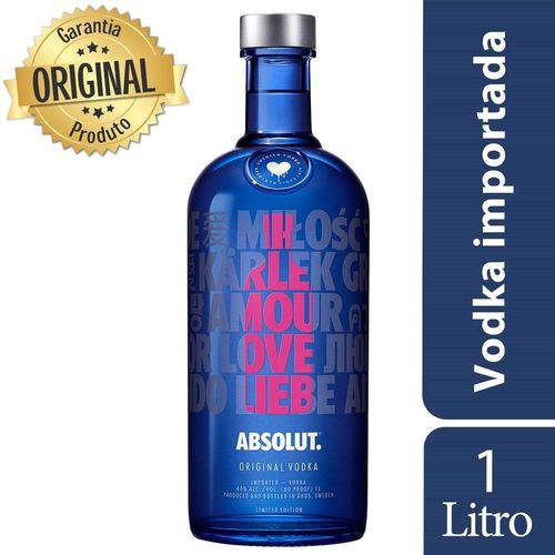 Vodka Sueca Absolut Love Drop Eoy - 1 Litro