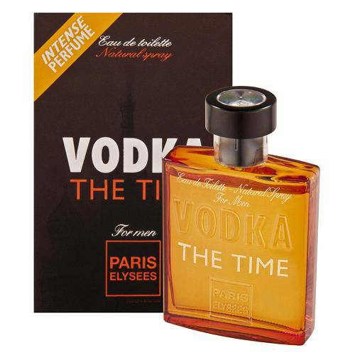 Vodka The Time Eau de Toilette Paris Elysees - Perfume Masculino 100ml