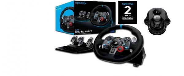 Volante Gamer G29 com Câmbio Driving Force Shifter - PS4 PS3 e PC - Logitech - G29 Logitech