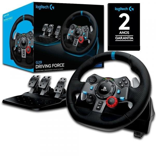 Volante Gamer Logitech G29 Driving Force para PS4, PS3 e PC