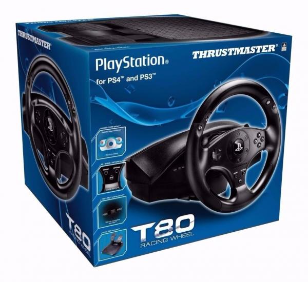 Volante Thrustmaster T80 Racing Wheel - Ps4/Ps3