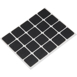 VONDER - Feltro autoadesivo preto, quadrado, 22 mm