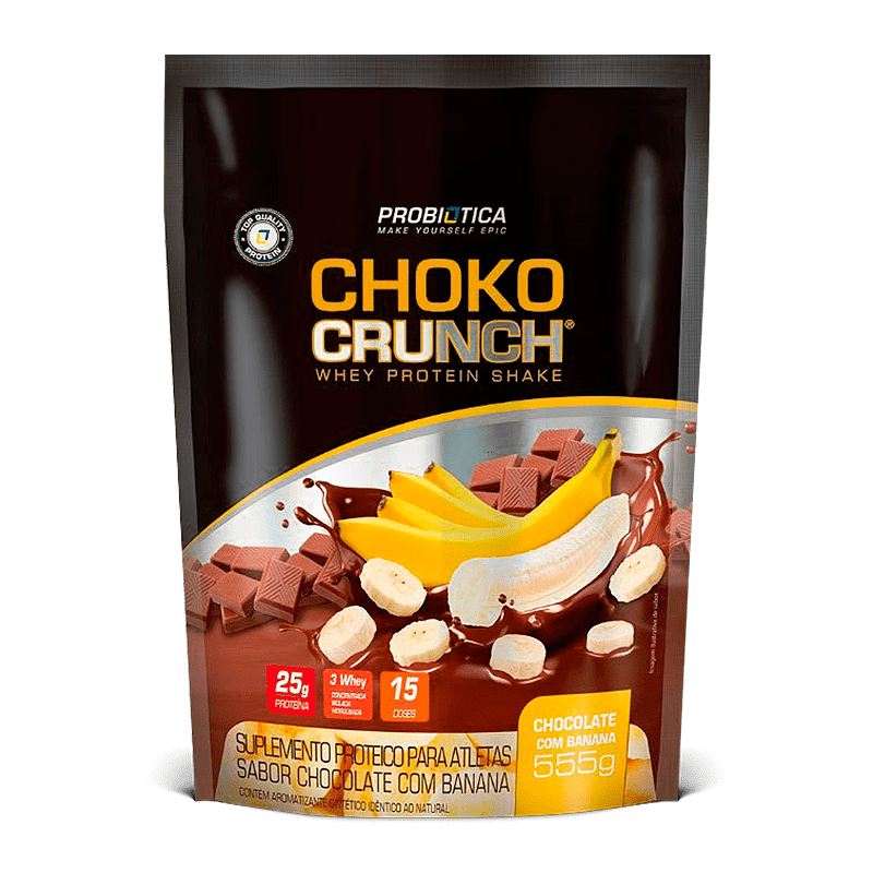 Tudo sobre '3w Choko Crunch Whey Protein Shake (555g) Probiótica'