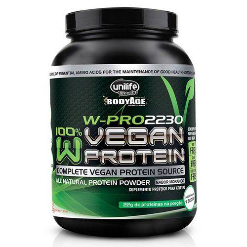 W-Pro Vegan Protein 900g - Unilife - Morango