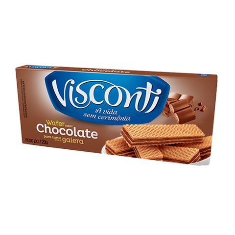Tudo sobre 'Wafer Chocolate 120g - Visconti'