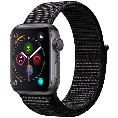 Tudo sobre 'Watch Series 4 GPS 40mm Cinza Espacial Case With Preto Sport Loop - Apple'