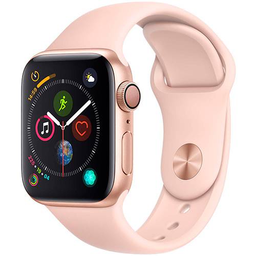 Watch Series 4 GPS 40mm Dourado Case With Pink Sand Sport Band - Apple