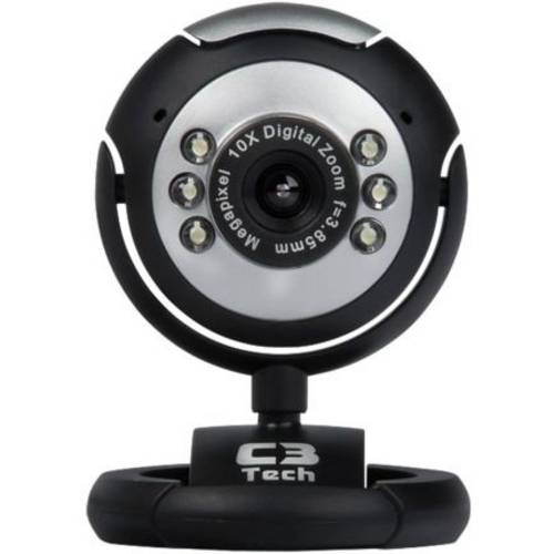 Webcam 300k a 30 0m black wb2105 p c3 tech Tudo Sobre Webcam 30 Megapixels Com Microfone Usb 2 0 C3 Tech