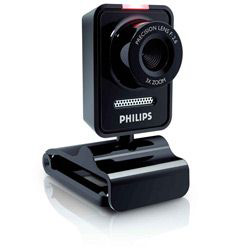Webcam 1,3 MPs, com Giro de 360º, Zoom Digital de 3x, Microfone Digital Embutido, Redução de Ruído e 1 Ano de Garantia - SPC530NC/00 - Philips
