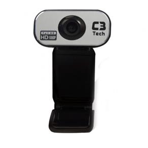 Webcam C3Tech USB 12 MegaPixels Plug e Play Full HD 1080P WB-383