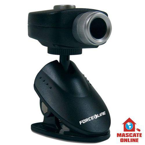Tudo sobre 'Webcam Forceline Plug Play. Usb Pc Camera Microfone Clip'
