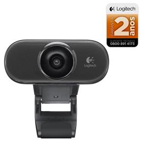 Webcam Logitech C210 1.3MP com Microfone Integrado - Preto