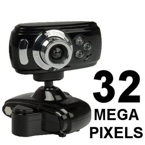 Tudo sobre 'Webcam 32m Pixels C/ Led E Microfone'