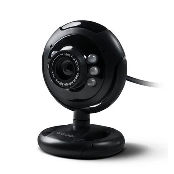 Webcam Multilaser Nightvision WC045, Plug e Play, 16Mp, Microfone, Usb, Preto - Multilaser
