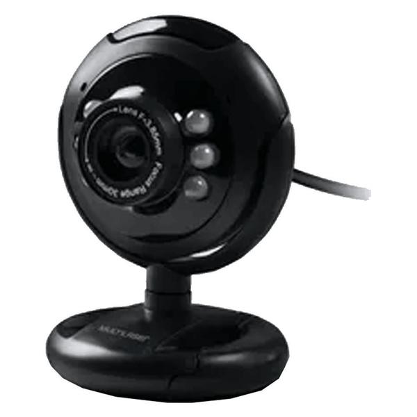 Webcam Multilaser Plug e Play 16Mp Nightvision Microfone Usb Preto - WC045 - Multilaser'