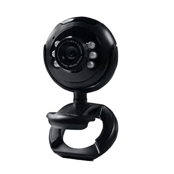 Webcam Multilaser Plug e Play 16Mp Nightvision Microfone Usb Preto - WC045