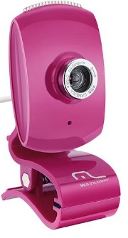 Webcam PlugPlay Pink Piano WC048 - Multilaser