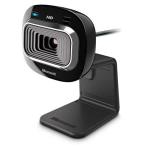 Webcam - USB 2.0 - Microsoft LifeCam HD-3000 - Preta - T3H-00011 / 1492