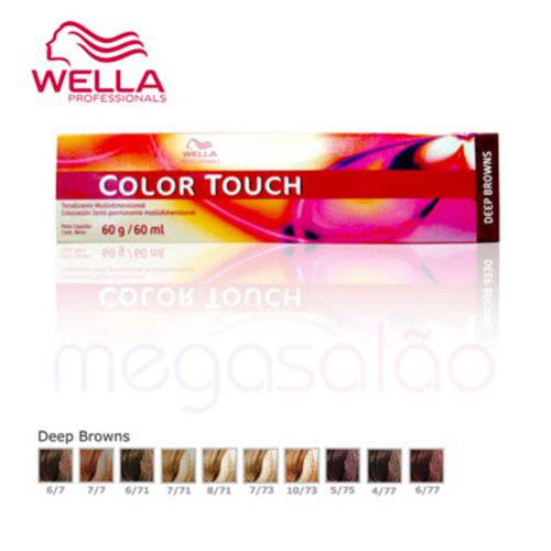 Wella Professionals Color Touch 6/71 Louro Escuro Marrom Acinzentado - Tonalizante 60ml